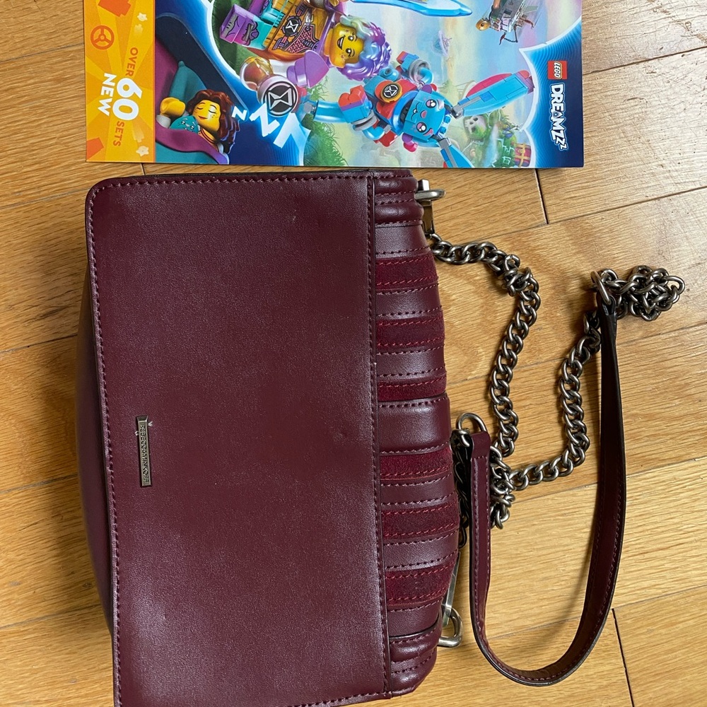 Rebecca minkoff maroon crossbody bag